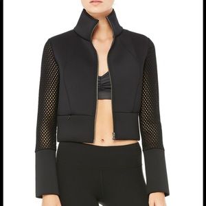 Alo crop jacket, black, medium